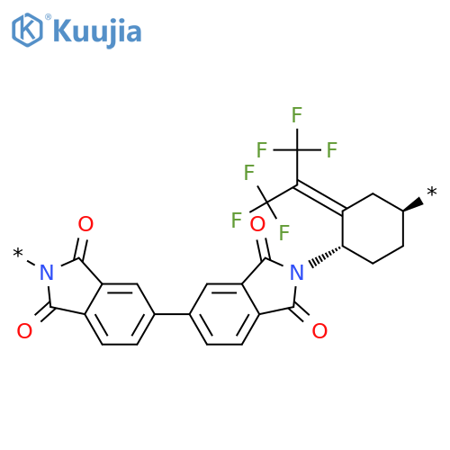 Poly[(1,3-dihydro-1,3-dioxo-2H-isoindole-2,5-diyl)[2,2,2-trifluoro-1-(trifluoromethyl)ethylidene](1,3-dihydro-1,3-dioxo-2H-isoindole-5,2-diyl)-trans-1,4-cyclohexanediyl] structure