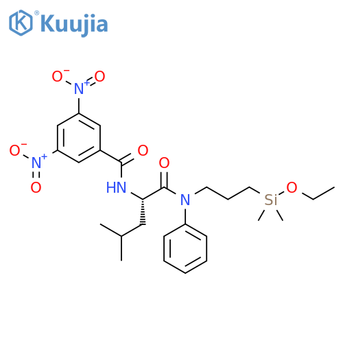Benzamide,N-[(1S)-1-[[[3-(ethoxydimethylsilyl)propyl]phenylamino]carbonyl]-3-methylbutyl]-3,5-dinitro- structure