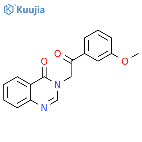4(3H)-Quinazolinone, 3-[2-(3-methoxyphenyl)-2-oxoethyl]- structure