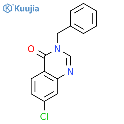 3-benzyl-7-chloro-3,4-dihydroquinazolin-4-one structure