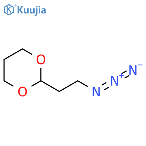 2-(2-azidoethyl)-1,3-dioxane structure