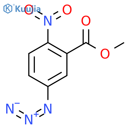 Benzoic acid, 5-azido-2-nitro-, methyl ester structure