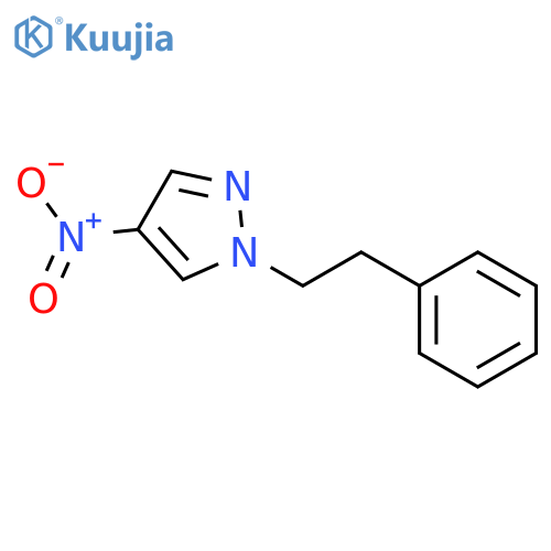 4-nitro-1-phenethyl-1H-pyrazole structure