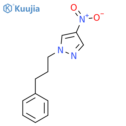 4-Nitro-1-(3-phenylpropyl)-1H-pyrazole structure