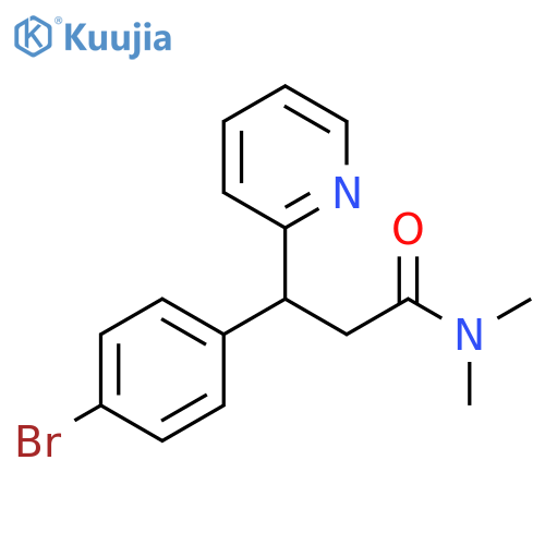 β-(4-Bromophenyl)-N,N-dimethyl-2-pyridinepropanamide structure