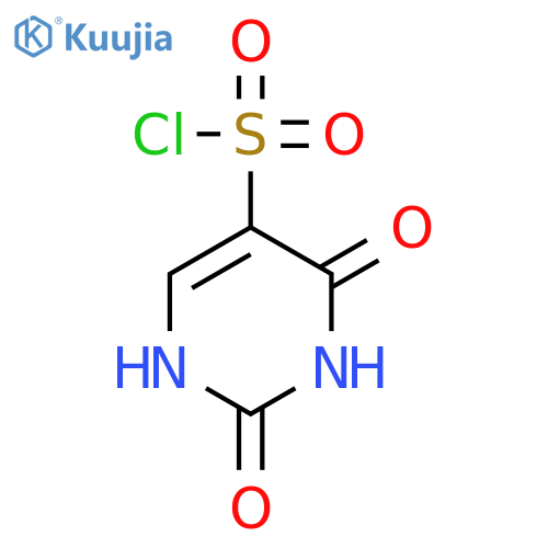 2,4-dioxo-1,2,3,4-tetrahydropyrimidine-5-sulfonyl chloride structure