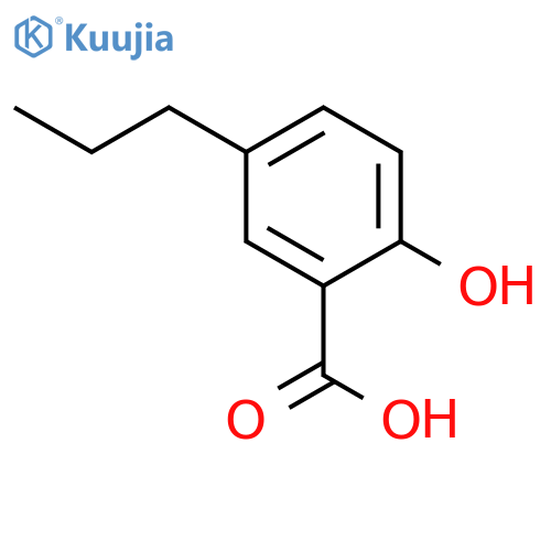 2-Hydroxy-5-propylbenzoic acid structure