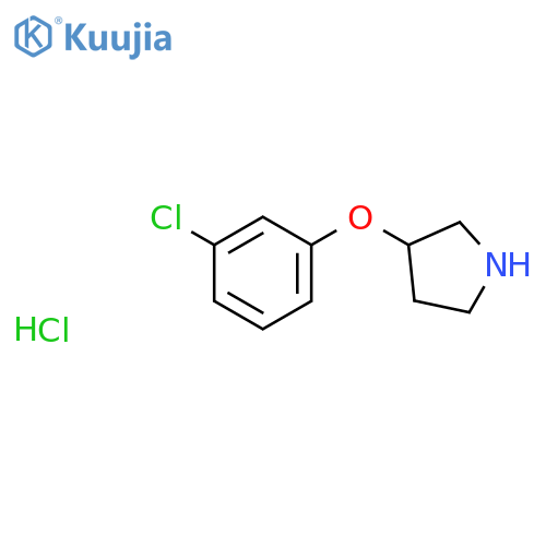 3-(3-Chlorophenoxy)pyrrolidine hydrochloride structure