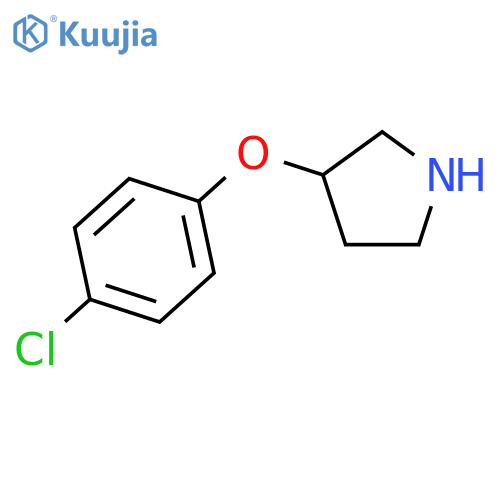 3-(4-chlorophenoxy)pyrrolidine structure