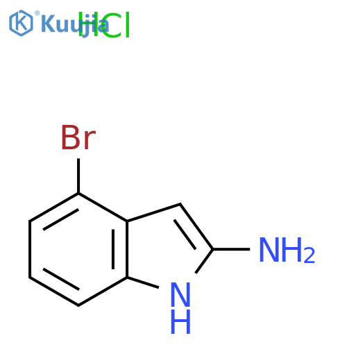 4-bromo-1H-indol-2-amine hydrochloride structure