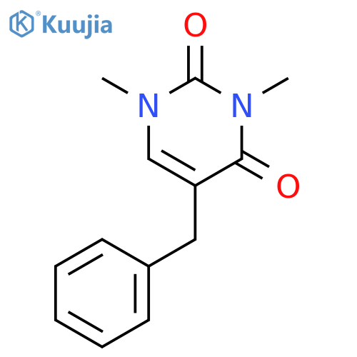 2,4(1H,3H)-Pyrimidinedione,1,3-dimethyl-5-(phenylmethyl)- structure