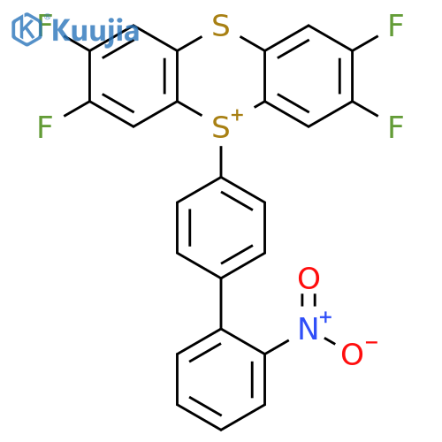 Thianthrenium, 2,3,7,8-tetrafluoro-5-(2′-nitro[1,1′-biphenyl]-4-yl)- structure