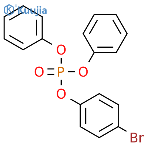 Phosphoric acid, 4-bromophenyl diphenyl ester structure