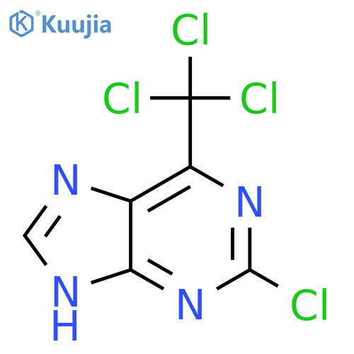 9H-Purine,2-chloro-6-(trichloromethyl)- structure