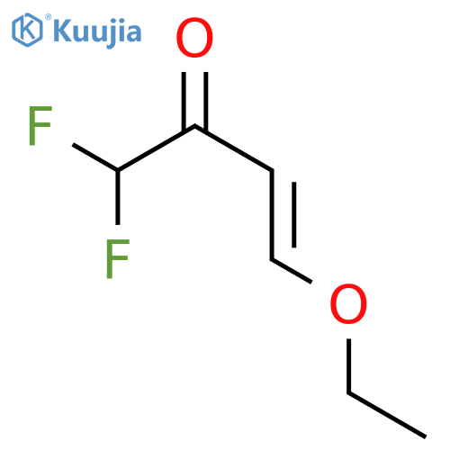 (3E)-4-ethoxy-1,1-difluorobut-3-en-2-one structure
