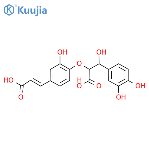 alpha-[4-[(1E)-2-Carboxyethenyl]-2-hydroxyphenoxy]-beta,3,4-trihydroxybenzenepropanoic acid structure