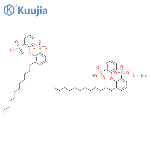 Benzenesulfonic acid,dodecyl(sulfophenoxy)-, sodium salt (1:2) structure