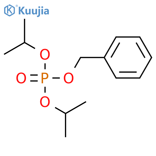 Phosphoric acid, bis(1-methylethyl) phenylmethyl ester structure