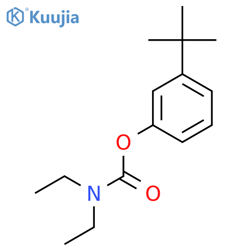 Carbamic acid,diethyl-, 3-(1,1-dimethylethyl)phenyl ester (9CI) structure