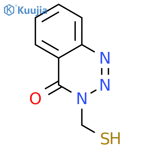 1,2,3-Benzotriazin-4(3H)-one,3-(mercaptomethyl)- structure