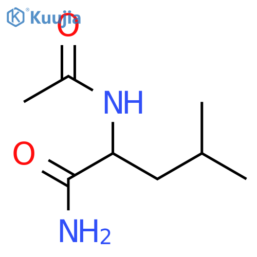 Acetyl-L-leucine amide structure