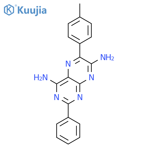 4,7-Pteridinediamine,6-(4-methylphenyl)-2-phenyl- structure