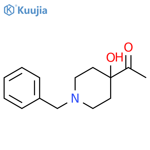 Ethanone, 1-[4-hydroxy-1-(phenylmethyl)-4-piperidinyl]- structure