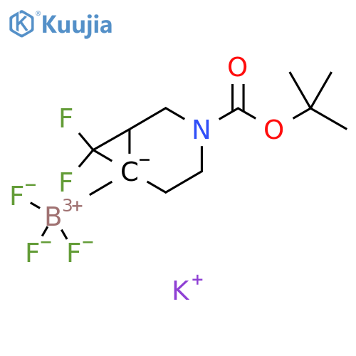 potassium {3-(tert-butoxy)carbonyl-7,7-difluoro-3-azabicyclo4.1.0heptan-6-yl}trifluoroboranuide structure