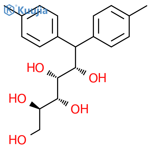 D-Glucitol, 1-deoxy-1,1-bis(4-methylphenyl)- structure