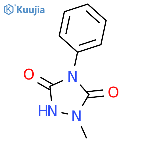 1,2,4-Triazolidine-3,5-dione,1-methyl-4-phenyl- structure