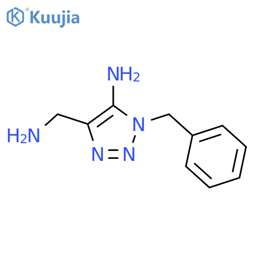 4-(aminomethyl)-1-benzyl-1H-1,2,3-triazol-5-amine structure