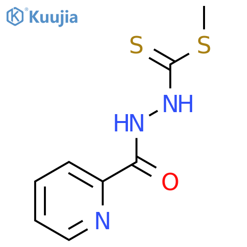 2-Pyridinecarboxylic acid, 2-[(methylthio)thioxomethyl]hydrazide structure