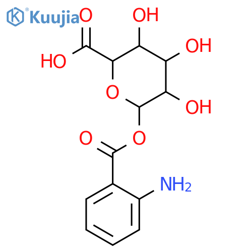 b-D-Glucopyranuronic acid,1-(2-aminobenzoate) structure