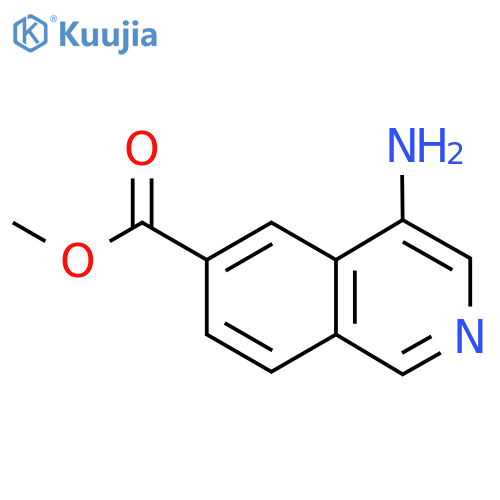 Methyl 4-aminoisoquinoline-6-carboxylate structure