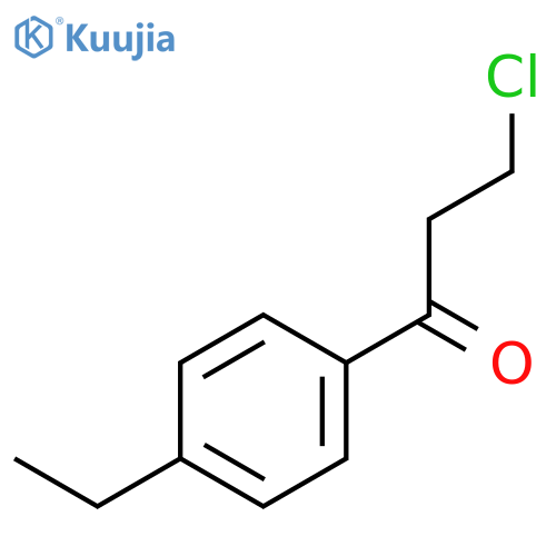 1-Propanone, 3-chloro-1-(4-ethylphenyl)- structure
