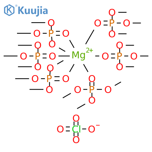 Magnesium(2+), hexakis(trimethyl phosphate-O''')-, (OC-6-11)-, diperchlorate (9CI) structure