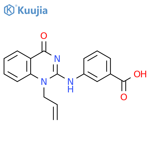Benzoic acid,3-[[1,4-dihydro-4-oxo-1-(2-propenyl)-2-quinazolinyl]amino]- structure