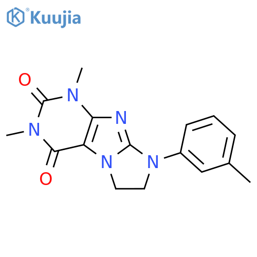 1,3-Dimethyl-8-(3-methylphenyl)-7,8-dihydro-1H-imidazo[2,1-f]purine-2,4(3H,6H)-dione structure