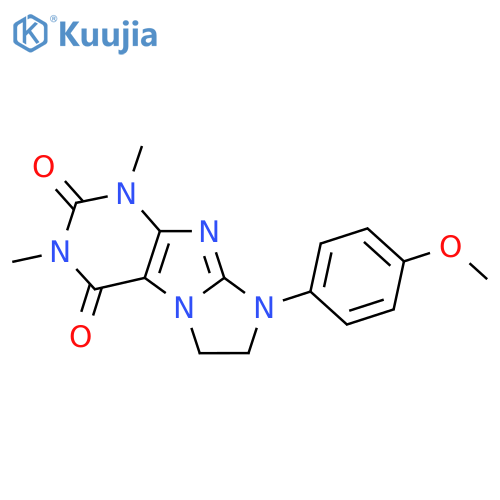 6-(4-Methoxyphenyl)-2,4-dimethyl-7,8-dihydropurino[7,8-a]imidazole-1,3-dione structure