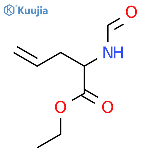 4-Pentenoic acid, 2-(formylamino)-, ethyl ester structure