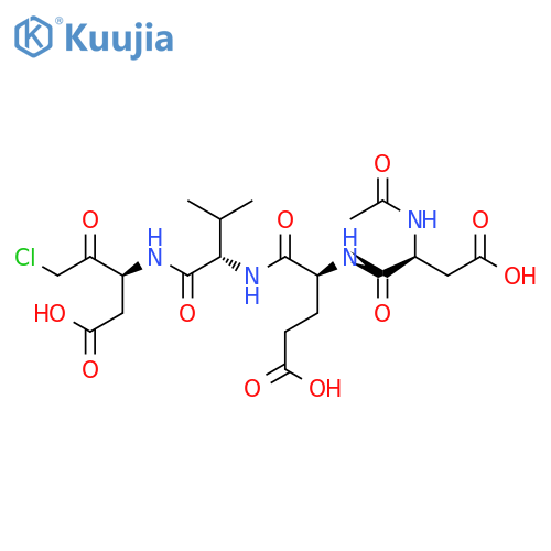 Ac-Asp-Glu-Val-Asp-chloromethylketone trifluoroacetate salt structure