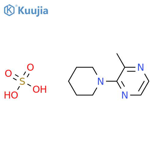 2-METHYL-3-PIPERIDINOPYRAZINE MONOSULFATE structure