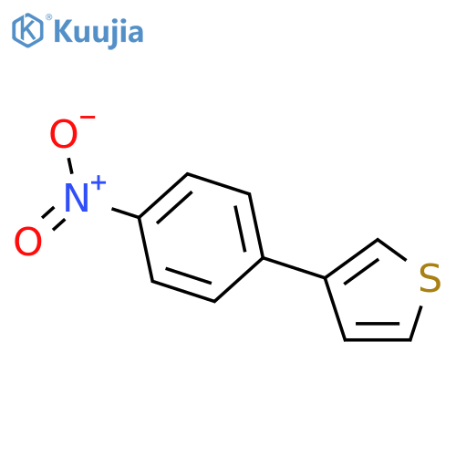 Thiophene, 3-(4-nitrophenyl)- structure