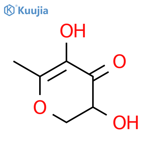 2,3-Dihydro-3,5-dihydroxy-6-methyl-4-pyrone structure