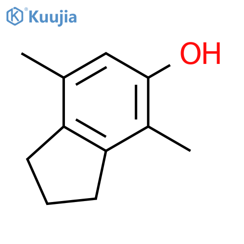 1H-Inden-5-ol, 2,3-dihydro-4,7-dimethyl- structure