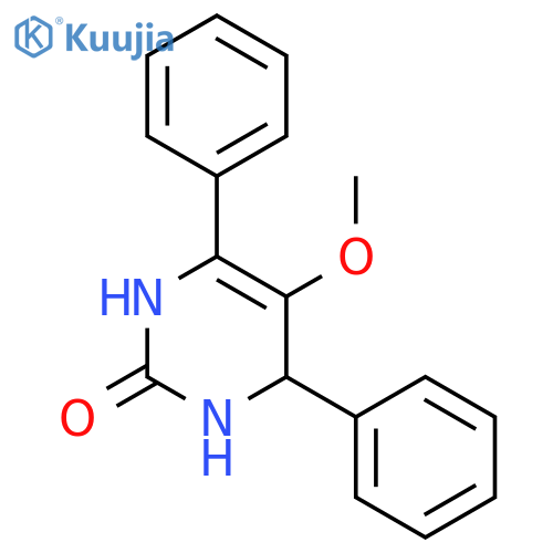 2(1H)-Pyrimidinone, 3,4-dihydro-5-methoxy-4,6-diphenyl- structure