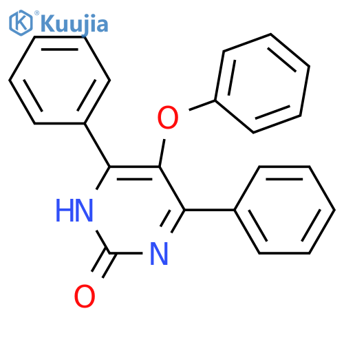 2(1H)-Pyrimidinone, 5-phenoxy-4,6-diphenyl- structure