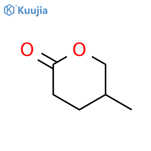 (5R)-Tetrahydro-5-methyl-2H-pyran-2-one structure