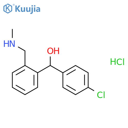 Benzenemethanol, a-(4-chlorophenyl)-2-[(methylamino)methyl]- structure