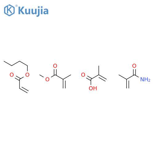 Methyl methacrylate, butyl acrylate, methacrylamide, methacrylic acid polymer structure